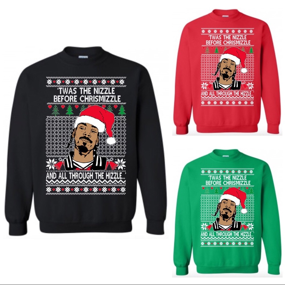 ‘Twas Nizzle Snoop Dogg Ugly Christmas Sweater